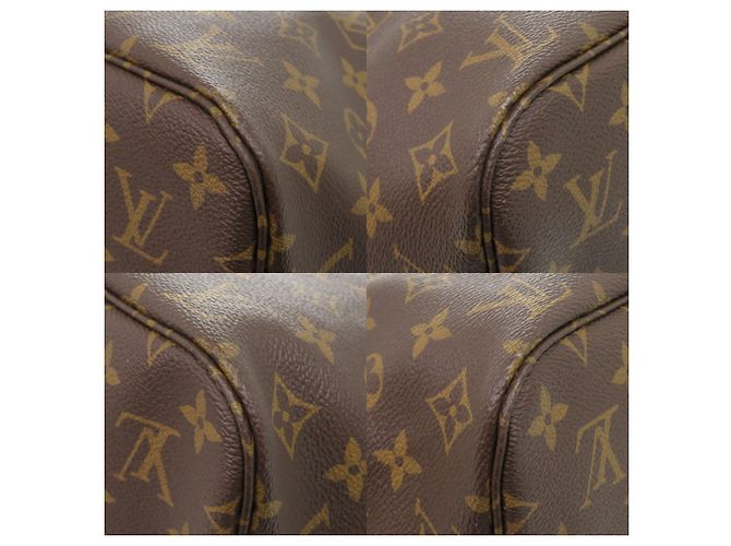 Borsa Tote Louis Vuitton Neverfull MM Marrone Monogramma - vista 4