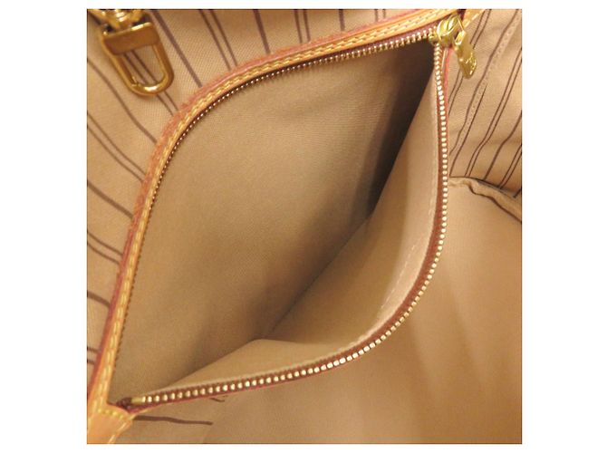 Borsa Tote Louis Vuitton Neverfull MM Marrone Monogramma - vista 6