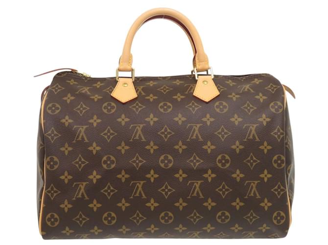 Borsa Louis Vuitton Speedy 35 Monogram Marrone Monogramma - vista 2