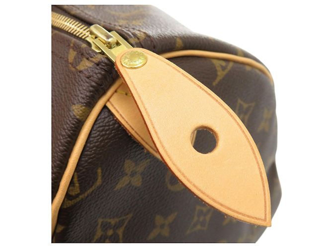 Borsa Louis Vuitton Speedy 35 Monogram Marrone Monogramma - vista 9