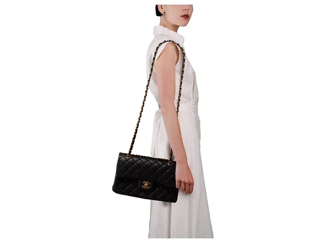 Borsa CHANEL Timeless/Classique in Pelle Nera - 103507 Nero - vista 14