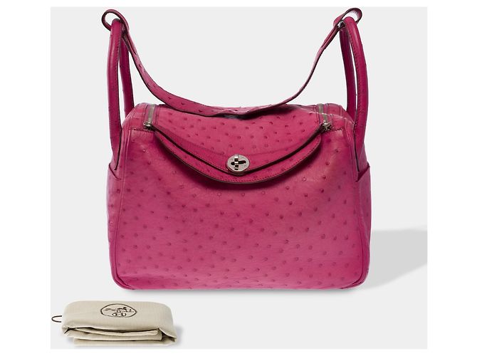 Hermès Borsa HERMES Lindy in Pelle Esotica Rosa - 103503 - vista 2