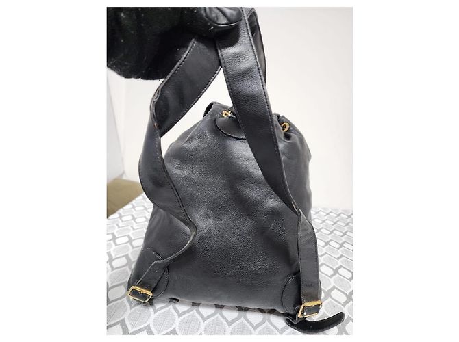 Gucci Lederrucksack Schwarz - Ansicht 10