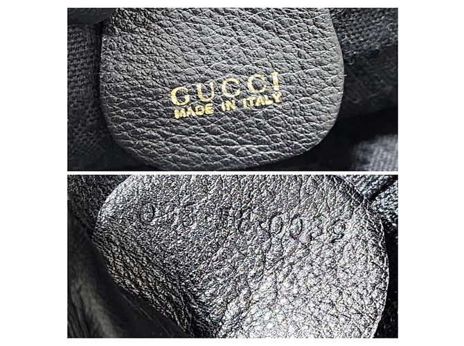 Gucci Lederrucksack Schwarz - Ansicht 2