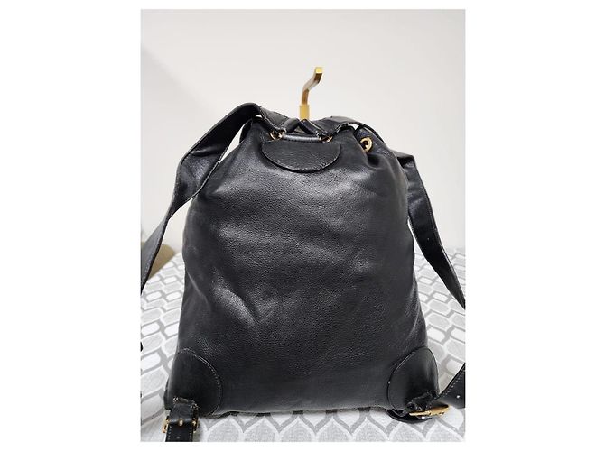 Gucci Lederrucksack Schwarz - Ansicht 3