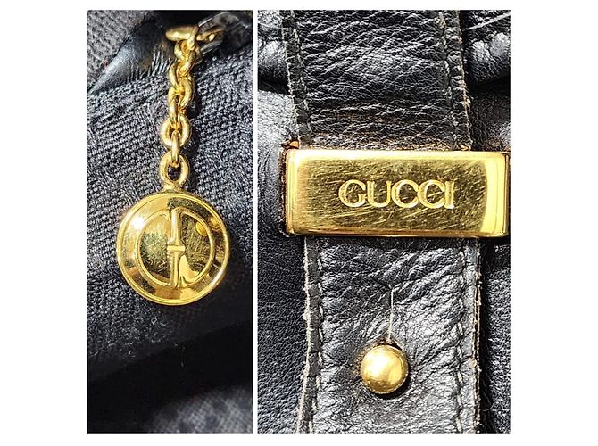 Gucci Lederrucksack Schwarz - Ansicht 4