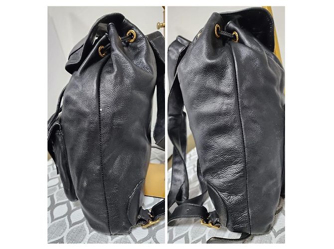 Gucci Lederrucksack Schwarz - Ansicht 6