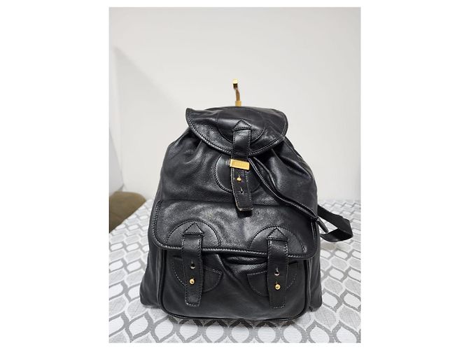 Gucci Lederrucksack Schwarz - Ansicht 9