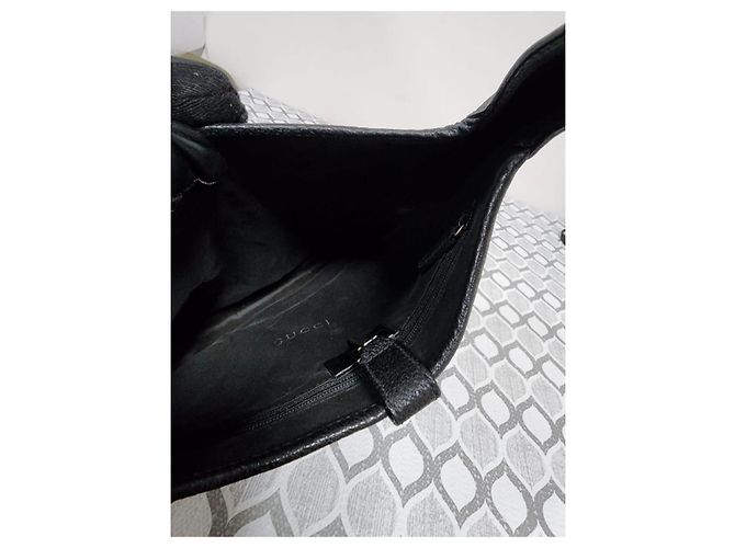 Gucci Borsa Jackie Denim GG Canvas Nero - vista 10