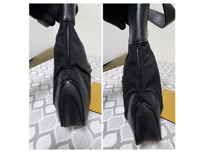 Gucci Borsa Jackie Denim GG Canvas Nero - vista 4