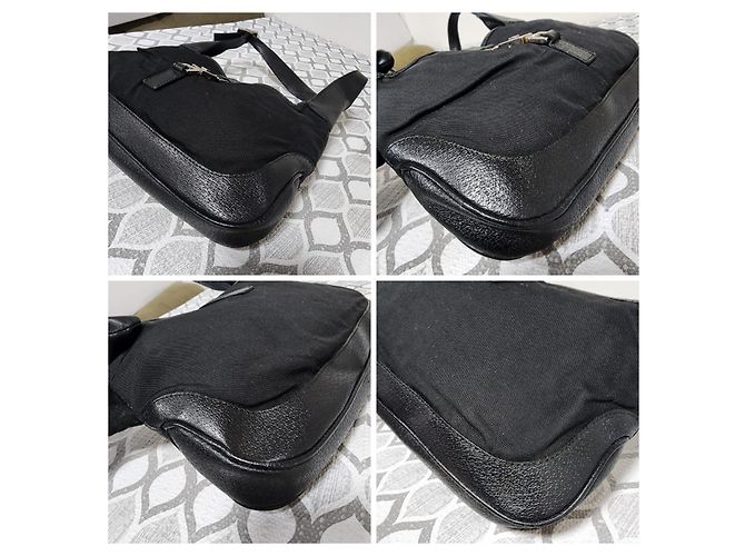 Gucci Borsa Jackie Denim GG Canvas Nero - vista 8