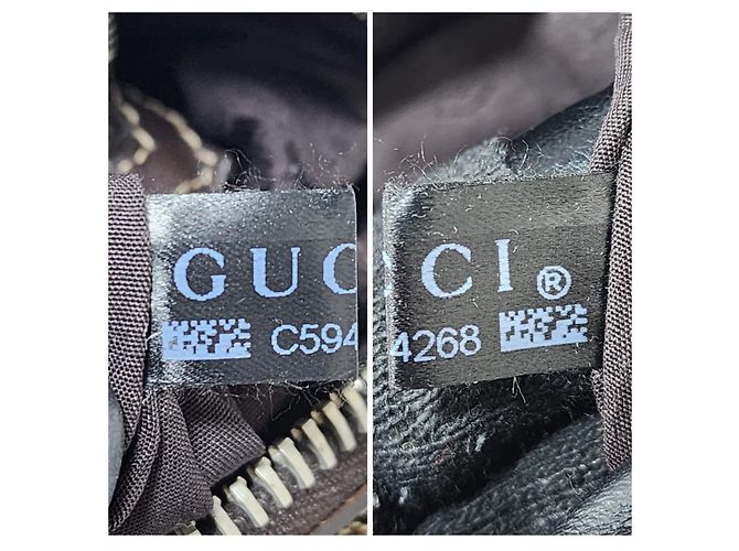 Gucci Borsa Boston GG Canvas Match Beige Marrone - vista 4