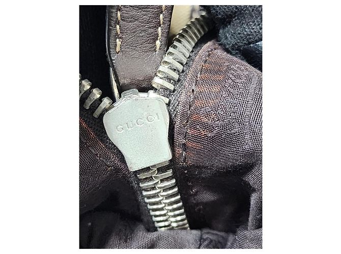 Gucci Borsa Boston GG Canvas Match Beige Marrone - vista 9