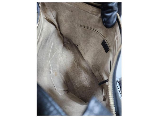 Gucci Interlocking G Hobo-Tasche aus Leder - Schwarz - Ansicht 11