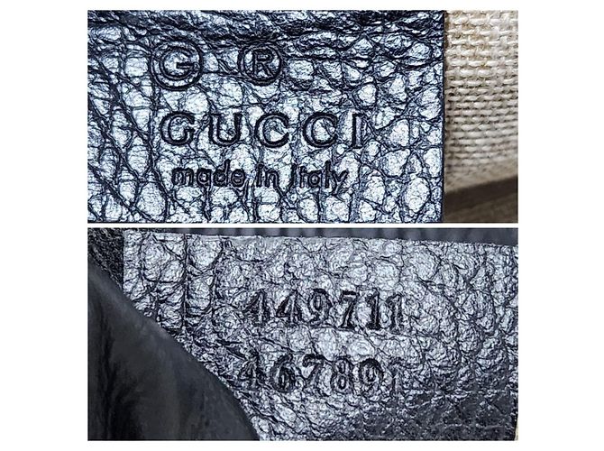 Gucci Interlocking G Hobo-Tasche aus Leder - Schwarz - Ansicht 2