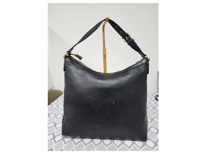 Gucci Interlocking G Hobo-Tasche aus Leder - Schwarz - Ansicht 3