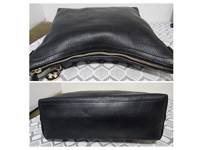 Gucci Interlocking G Hobo-Tasche aus Leder - Schwarz - Ansicht 7