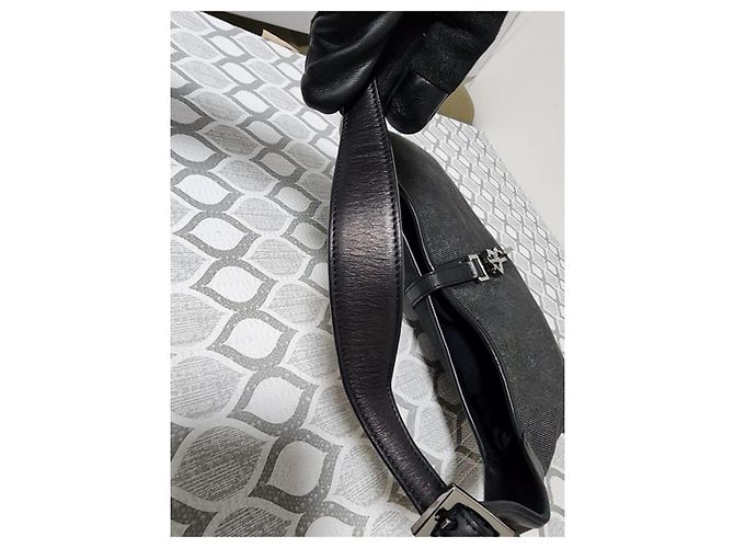 Gucci Jackie Borsa Hobo in Denim Nero - vista 6