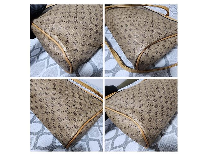 Borsa a tracolla Gucci Interlocking G Marrone Beige - vista 11