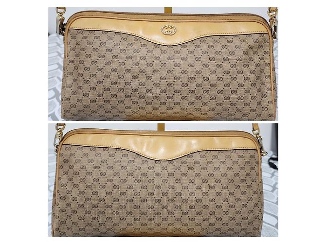 Borsa a tracolla Gucci Interlocking G Marrone Beige - vista 4