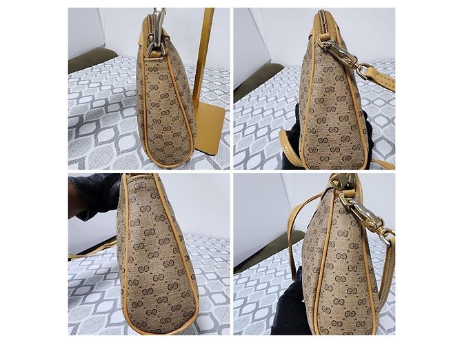 Borsa a tracolla Gucci Interlocking G Marrone Beige - vista 6