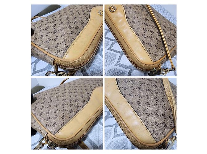 Borsa a tracolla Gucci Interlocking G Marrone Beige - vista 9