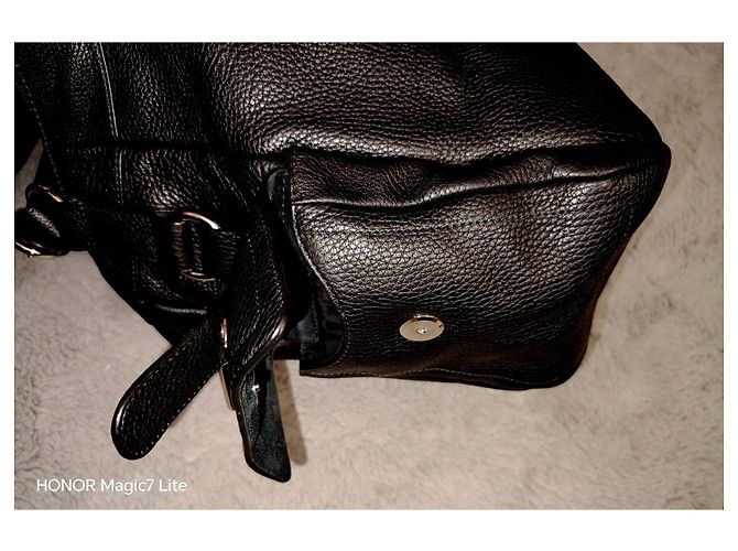 Furla Borsa Hobo in pelle martellata nera Nero - vista 4