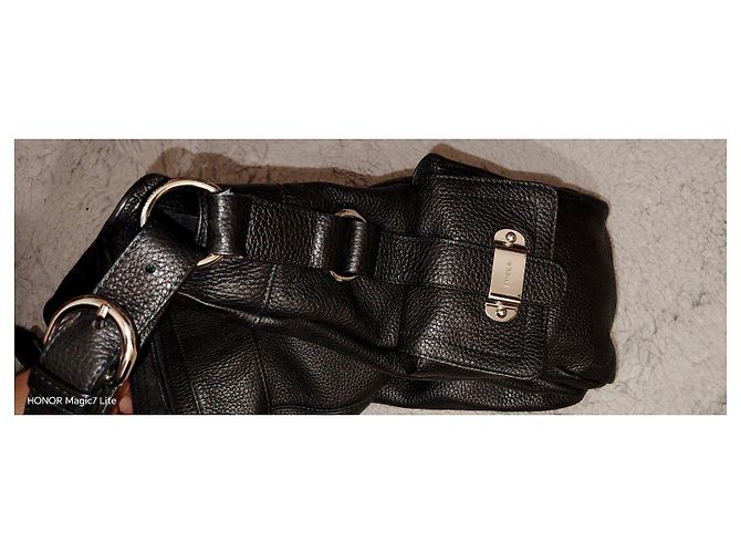 Furla Borsa Hobo in pelle martellata nera Nero - vista 8