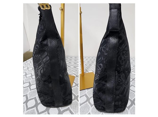 Borsa a tracolla Balenciaga Monogram Nera Nero - vista 4