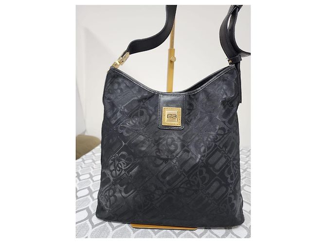 Borsa a tracolla Balenciaga Monogram Nera Nero - vista 7
