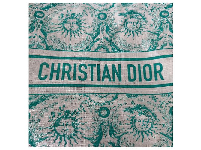Borsa tote Dioriviera Christian Dior Bianco Verde - vista 3