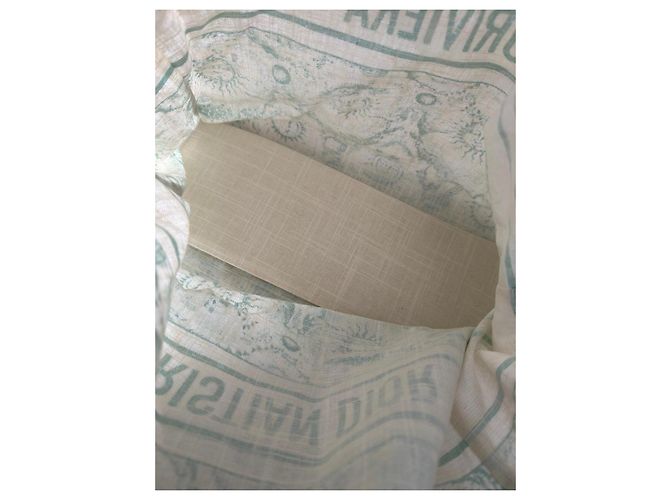 Borsa tote Dioriviera Christian Dior Bianco Verde - vista 6