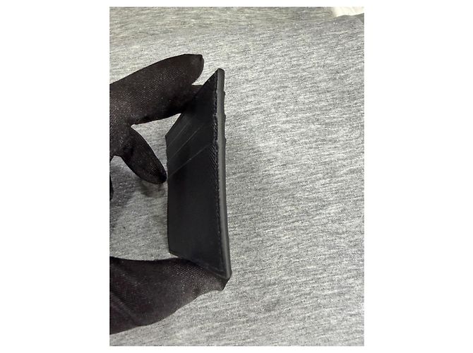 Tarjetero Prada en piel negra Negro - vista 3