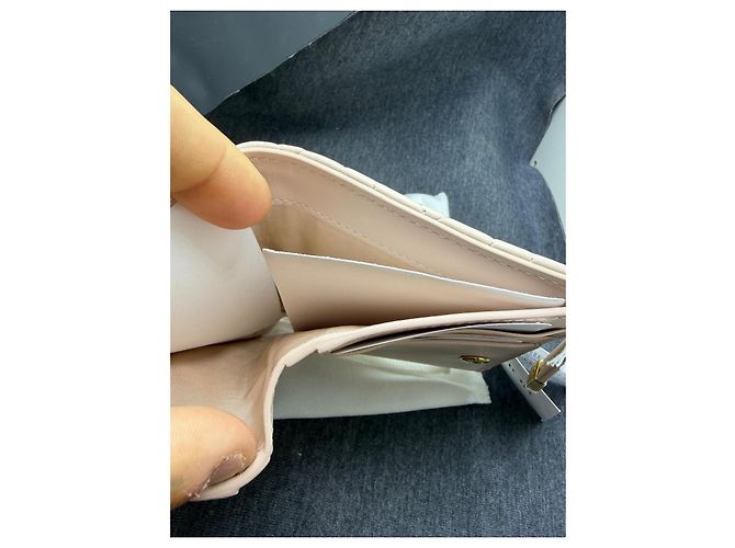 Dior Caro lambskin wallet pink - view 10