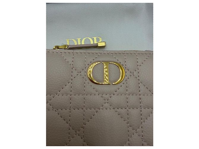 Dior Caro lambskin wallet pink - view 3