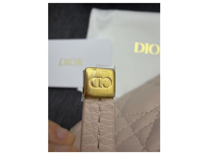 Dior Caro lambskin wallet pink - view 4