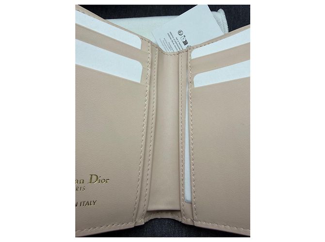 Dior Caro lambskin wallet pink - view 9
