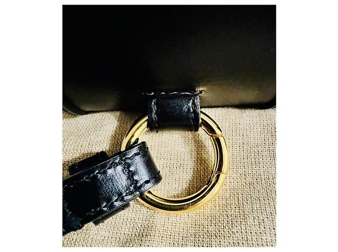 Gucci Mini Borsa Horsebit in Pelle Nera Nero - vista 11