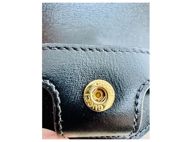 Gucci Mini Borsa Horsebit in Pelle Nera Nero - vista 4