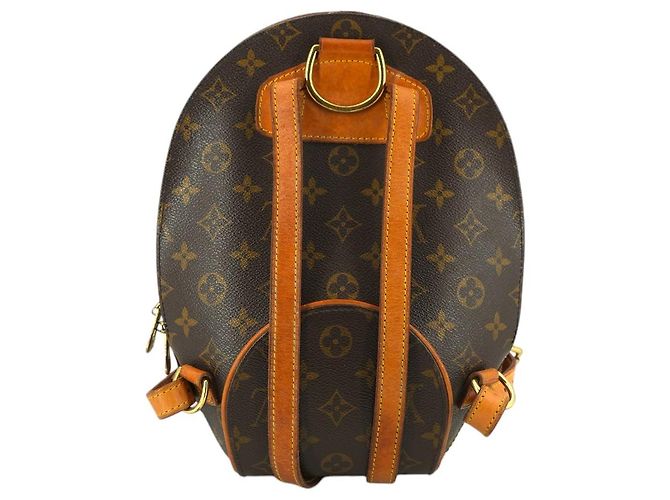 Louis Vuitton Sac à dos et sac à bandoulière en toile Monogram Canvas Ellipse Marron - vue 3