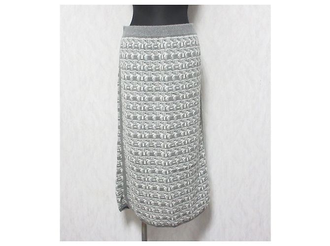 Autre Marque Set Up Jacquard Knit 2way INDIVI Bianco sporco - vista 4