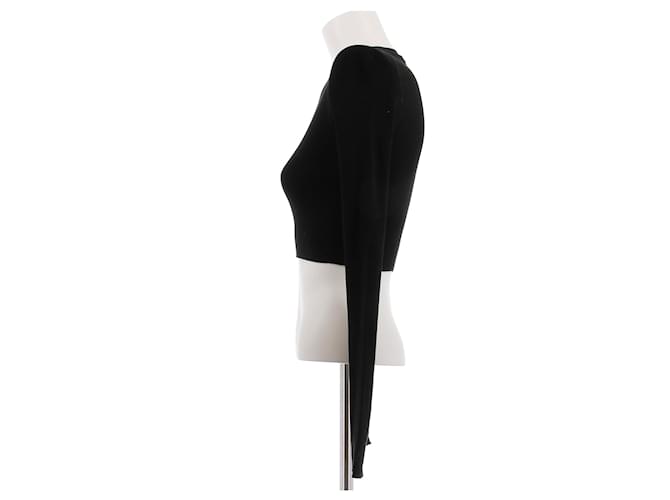 Top in seta nero Prada - vista 3