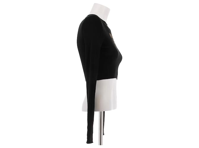Top in seta nero Prada - vista 4