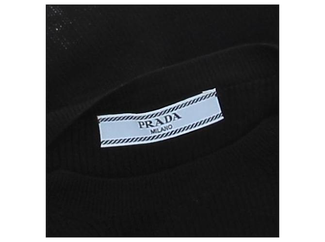 Top in seta nero Prada - vista 5