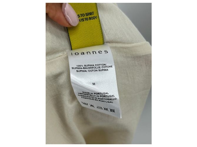 Autre Marque Langarm-T-Shirt cremefarben Weiß - Ansicht 7