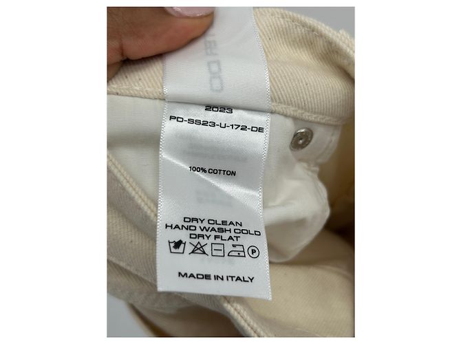 Autre Marque PETER DO Jeans in Creme Denim Weiß - Ansicht 5