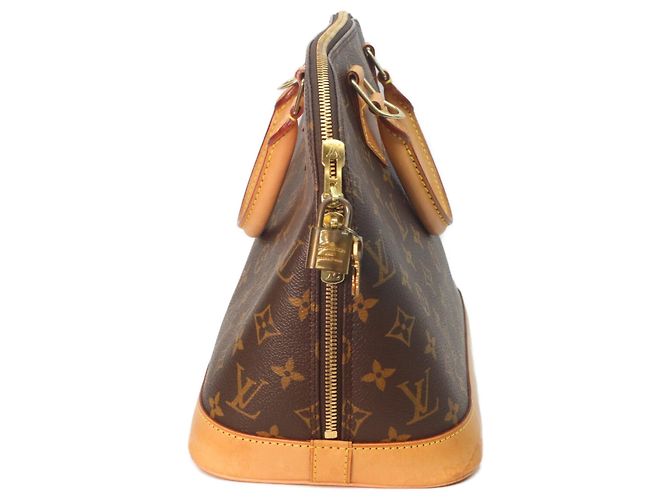 Borsa Louis Vuitton Monogram Alma Beige - vista 4
