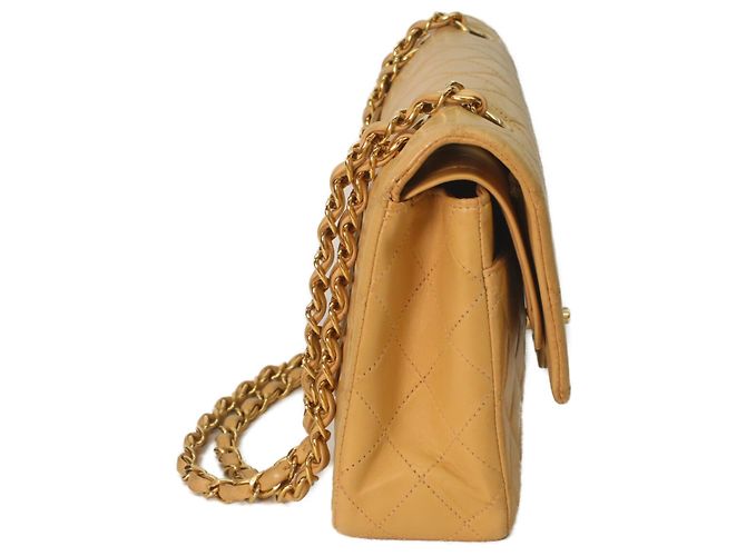 Chanel A01112 Lambskin Matelassé 25 Bolso de Hombro Beige - vista 4