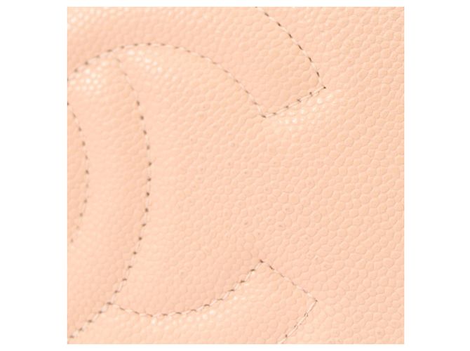 Borsa a tracolla Chanel AP1341 in pelle caviar rosa beige - vista 8