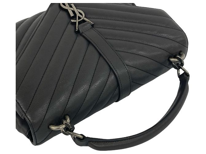 Borsa 2-Way Saint Laurent Paris College Marrone - vista 4